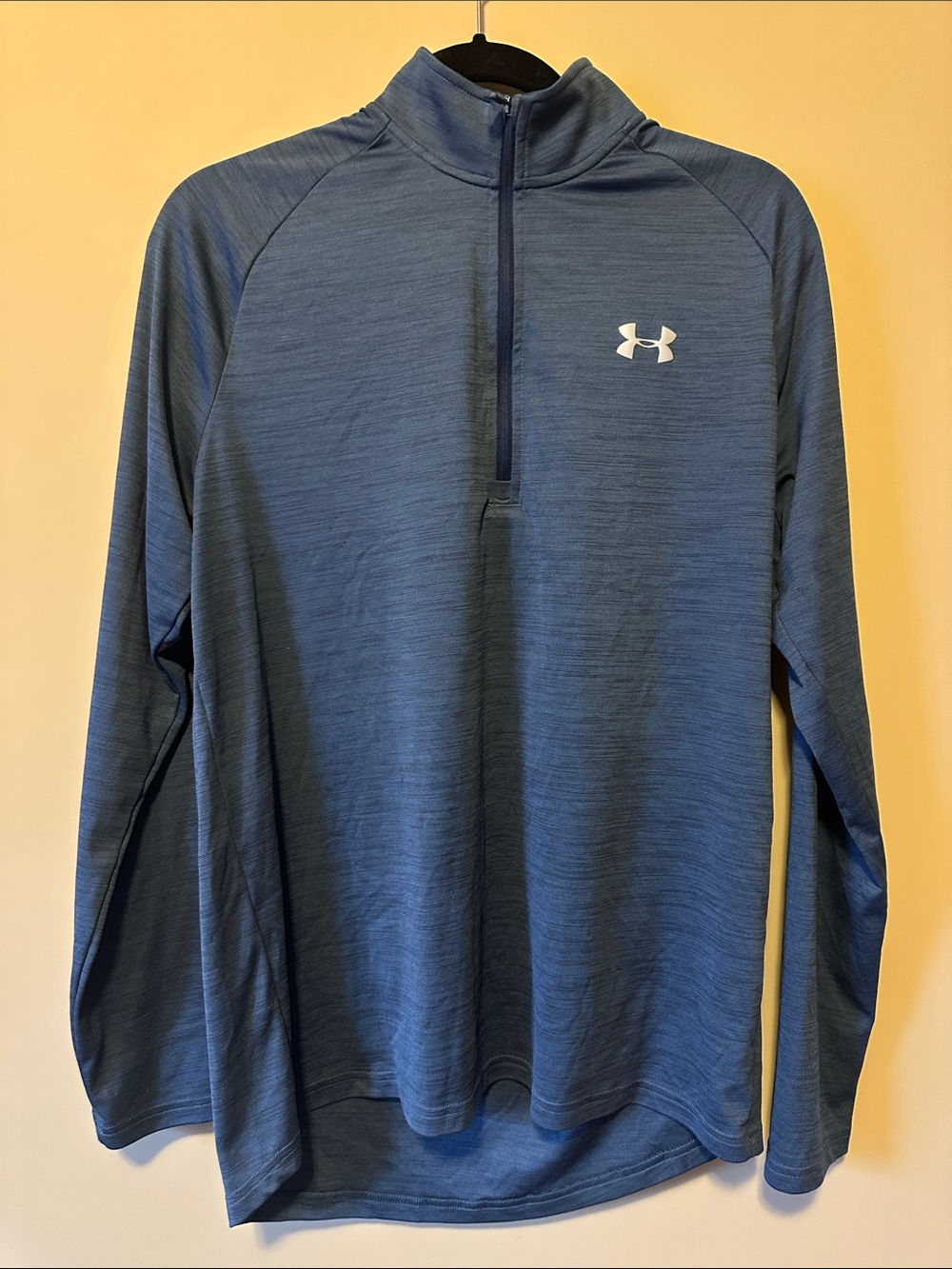 Under Armour Blue Half-Zip Performance Pullover youth heat gear